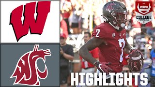 Wisconsin Badgers vs Washington State Cougars  Full Game Highlights [upl. by Aerdnua777]