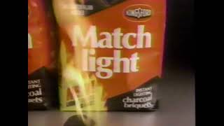 Kingsford  New Match Light  1987 Commercials [upl. by Airemaj]