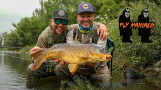 Sight Fishing For River Carp in Italy l Flymaniacs with Niklaus Bauer amp Paolo Pacchiarini [upl. by Iasi]