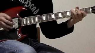 Extreme  He Man Woman Hater Intro Guitar Solo Cover [upl. by Wasson258]