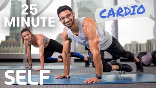 25 Minute Full Body Cardio Workout  No Equipment With WarmUp and CoolDown  SELF [upl. by Hcahsem250]