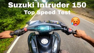 Suzuki Intruder 150🏍️  Top speed check 💥  GoPro Hero 8 🎥 [upl. by Annavoj]