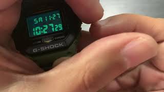 Casio GShock Military Green Watch  Unboxing Tutorial and Review DW5610SU3DR [upl. by Housum]