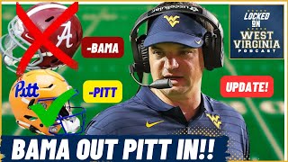 Is West Virginia REMOVING Alabama and ADDING Pitt to the schedule Whats next [upl. by Ahsillek]