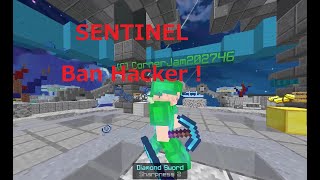 The Moment SENTINEL ban Hacker Anti KnockBack Fly EggWars CubeCraft Minecraft TottoOP [upl. by Tiffanle]