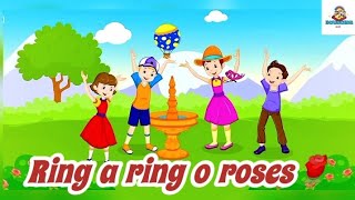 Ring a ring o roses l english poem l nursery rhyme l rhythmic rhymes l kids verses ringaringaroses [upl. by Enad604]