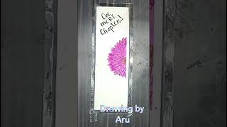 Bookmark Diy bookmark diy onemorechapter shorts creativity DrawingbyAru [upl. by Atikcir]