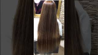 Babylights hair streaks on normal hair tone 👱‍♀️haircolorideashaircolorproductshaircolortips [upl. by Paschasia]