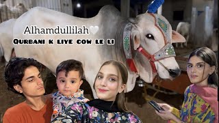 Alhamdullilah Qurbani Ke Liye Cow Le Li🐮🤍  Zolish vlog [upl. by Ardell]