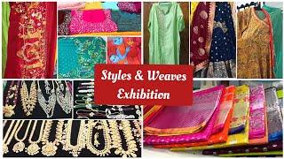 Styles ampWeaves Exhibition in Ananda InnBhimavaramDesigner SareesDressesamp1gmGold collectionBy KC [upl. by Islek496]