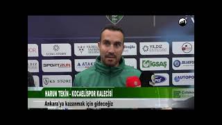 HARUN TEKİN KOCAELİSPOR KALECİSİ [upl. by Dickerson494]