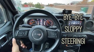 Jeep JL JT sloppy steering problems synergy track bar and sector shaft brace install [upl. by Ash947]