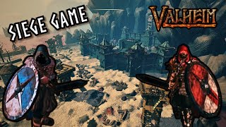 Massive Valheim Siege Battle  Onslaught PvP Mode  ArenaWorld Server [upl. by Hgielrak]