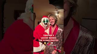 Terrifier 3 Leaked Behind The Scenes Photos🎅🔪🩸🤡…terrfier clown santa behindthescene 🎄 [upl. by Acul]