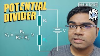 Potential Divider Circuit Explained  How to use potential divider equation [upl. by Odlanyer]