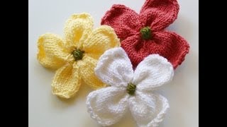 How To Knit A Dogwood Blossom [upl. by Woodruff494]