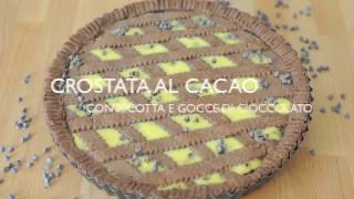 Crostata al cacao con ricotta e gocce di cioccolato [upl. by Yrreiht]