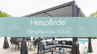 Découvrez notre pergola Avila Graphite 7 x 3 m  Mobilier de jardin Hespéride [upl. by Ahsinnor]