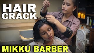 Mikku Barber Head Massage Hair Cracking Neck cracking Back massage to get Relief from body Pain [upl. by Nossyla]