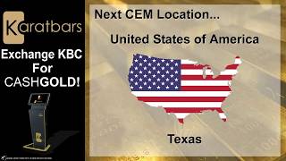 Karatbars Cash Exchange Machines Gold ATM North America With James Possible [upl. by Anemaj]