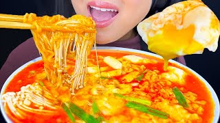 ASMR CHEESY SPICY NOODLES amp SOFT BOIL EGGS EATING SOUNDS ASMR Phan [upl. by Batty150]