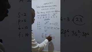 How to answer question on Electronic Configuration of Element WASSCE 2023 [upl. by Taima]