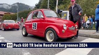 MOTOR TV22 Der Puch 650 TR beim Rossfeld Bergrennen 2024 [upl. by Yorztif]