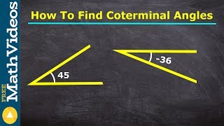 How to find coterminal angles using drawings [upl. by Tsai]