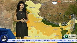 020914 Skymet Weather Report For India [upl. by Novit]