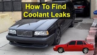 How to find a coolant leak minor leaks with no fluid reaching the ground Volvo S70 V70 850 VOTD [upl. by Gaige990]