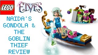 Lego Elves Naidas Gondola amp the Goblin Thief Set Review [upl. by Ylluz]