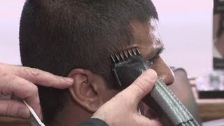 How to use clippers on mens hair [upl. by Nitsirt]