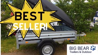 Brenderup 1205 with ABS Lid Camping Trailer FULL REVIEW [upl. by Sokul]