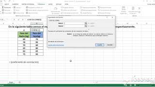 Coeficiente de correlación y gráfico de dispersión con Excel [upl. by Fleisig239]