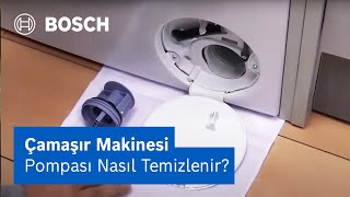 Çamaşır Makinesinin Pompa Tıkanıklığı Nasıl Giderilir  Bosch Home Türkiye [upl. by Akenat]