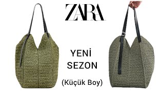 ZARA YENİ SEZON KÜÇÜK BOY TOTE ÇANTA YAPIMI [upl. by Eltsirc]