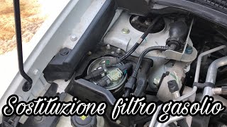 Sostituzione filtro gasolio 15 DCI su Nissan Qashqai [upl. by Misa799]