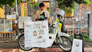 Cafe Vlog Mini Coffee Shop Barista Bike Carts Kopi Design Mobile Street Food Bar Relaxing Mood 4K [upl. by Giacomo]