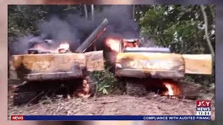 Illegal Mining Forestry Commission arrests armed illegal miners in Subri Forest Reserve [upl. by Lait]