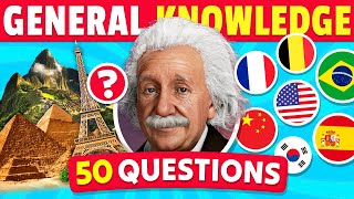 50 General Knowledge Questions 🧠🤯 How Good is Your General Knowledge [upl. by Soren67]