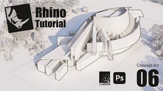 TUTORIAL RHINOCEROS Array  Loft  Concept Art 06 [upl. by Sanfourd]