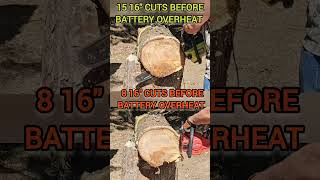 Milwaukee M18 chainsaw vs Ryobi 20quot 40v in 16quot oak log [upl. by Strawn682]