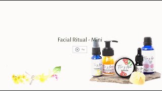 Flor y Amor Facial Ritual  Mini Perfect facial routine for trial size or for travelling Organic [upl. by Leverett174]