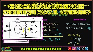 cómo calcular la intensidad de corriente que marca el amperímetro [upl. by Launame275]