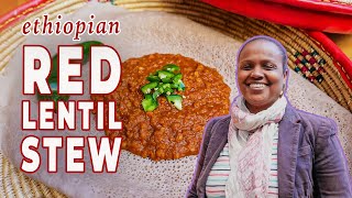 How to make Vegan RED LENTIL STEW  Tsion Cafe  Harlem NYC  The Daily Meal [upl. by Tifanie349]