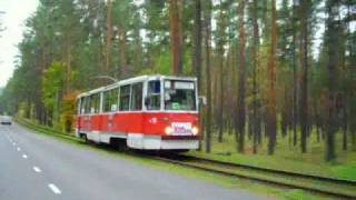 Даугавпилсский трамвай 1 Daugavpils tram [upl. by Ajdan349]