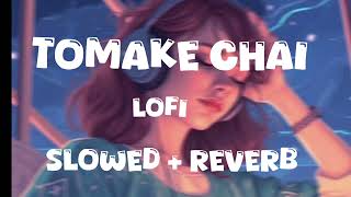 Tomake Chai Lofi Cholo Bole Fale  Slowed And Reverd [upl. by Kwon]