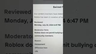 Roblox Bans 💀 [upl. by Petrick]