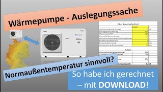 DIY Wärmepumpe im Altbau  Auslegungssache  So kommst du zur richtigen Größe  Heizlastberechnung [upl. by Yroffej]