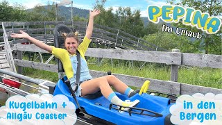 🚠 Kugelbahn Rodelbahn und Gondel 🔍 Pepina in den Bergen ⛰️ Oberstdorf  Allgäu Coaster [upl. by Yekim]